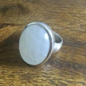 Sterling Silver Moonstone ring Size 7 by Sundance
